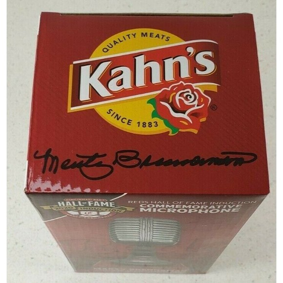 Cincinnati Reds Marty Brennaman Commemorative Microphone Hall Of Fame 2020 - Picture 2 of 6